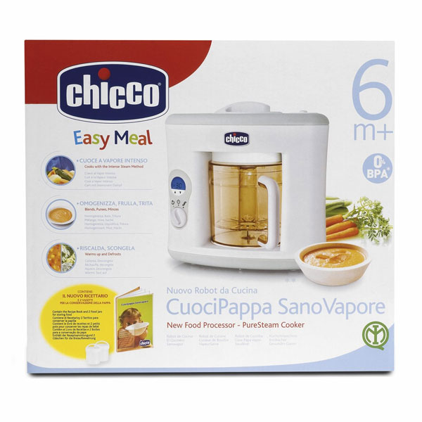 Chicco - Cuocipappa Sanovapore Easy Meal, robot da cucina CHICCO EASY MEAL