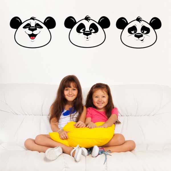 Ursuleti panda Sticker dim 122cm x 27cm