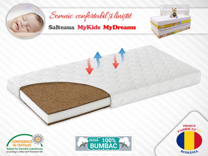 Saltea MyKids Cocos Confort II 115x55x10 (cm)